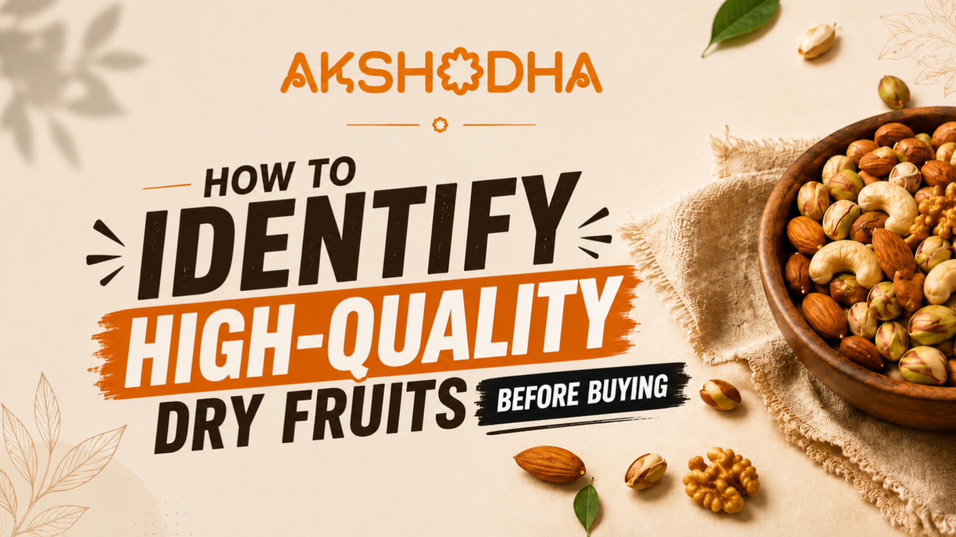 How to Identify High-Quality Dry Fruits Before Buying